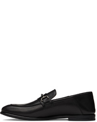 Slippers en cuir noirs Dunhill