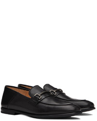 Slippers en cuir noirs Dunhill