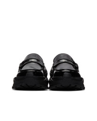 Slippers en cuir noirs Maison Margiela