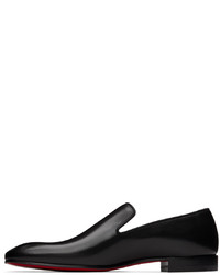 Slippers en cuir noirs Christian Louboutin