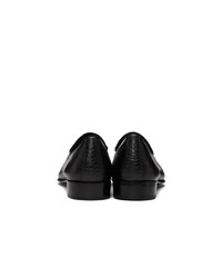 Slippers en cuir noirs Giuseppe Zanotti