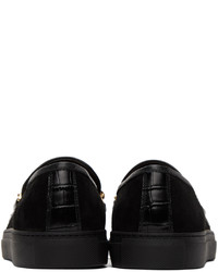 Slippers en cuir noirs Human Recreational Services