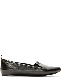 Slippers en cuir noirs Proenza Schouler