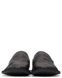 Slippers en cuir noirs Officine Creative