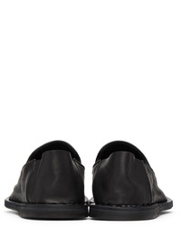 Slippers en cuir noirs Officine Creative