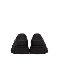 Slippers en cuir noirs Both