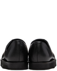 Slippers en cuir noirs A-Cold-Wall*