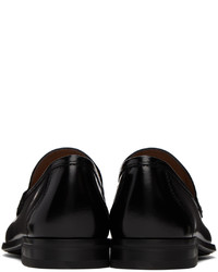 Slippers en cuir noirs Ferragamo