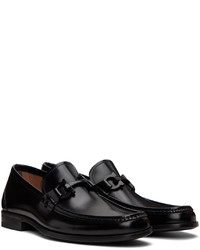 Slippers en cuir noirs Ferragamo