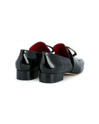 Slippers en cuir noirs Dorateymur