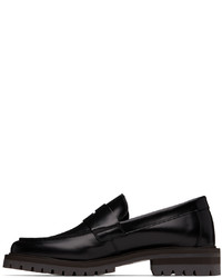 Slippers en cuir noirs Common Projects