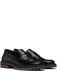 Slippers en cuir noirs Common Projects