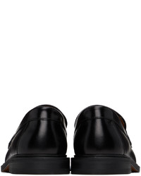 Slippers en cuir noirs Common Projects