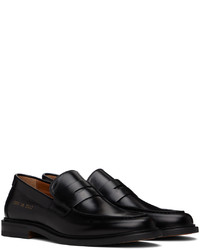 Slippers en cuir noirs Common Projects