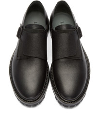 Slippers en cuir noirs Lanvin