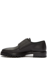 Slippers en cuir noirs Lanvin