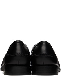 Slippers en cuir noirs Ferragamo