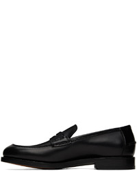 Slippers en cuir noirs Ferragamo