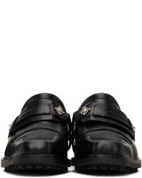 Slippers en cuir noirs Toga Virilis