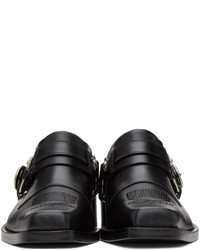 Slippers en cuir noirs Toga Virilis