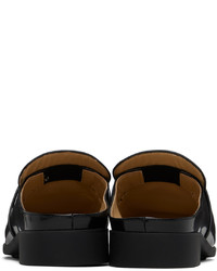 Slippers en cuir noirs Bottega Veneta