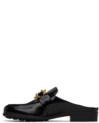 Slippers en cuir noirs Bottega Veneta