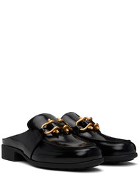 Slippers en cuir noirs Bottega Veneta