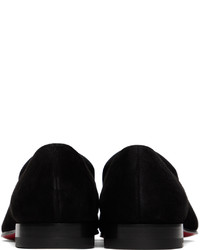 Slippers en cuir noirs Christian Louboutin