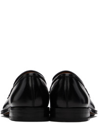 Slippers en cuir noirs Salvatore Ferragamo