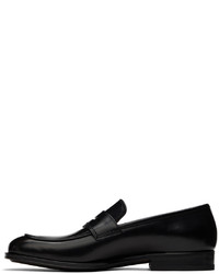 Slippers en cuir noirs Salvatore Ferragamo