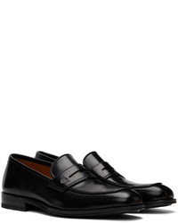 Slippers en cuir noirs Salvatore Ferragamo