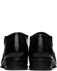 Slippers en cuir noirs Vetements