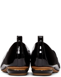 Slippers en cuir noirs Nicholas Kirkwood