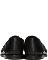 Slippers en cuir noirs Loewe