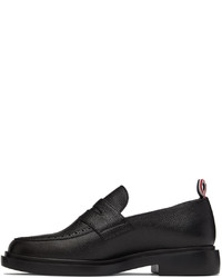 Slippers en cuir noirs Thom Browne