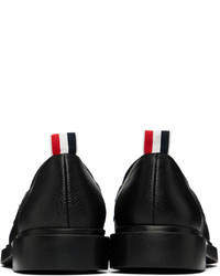 Slippers en cuir noirs Thom Browne