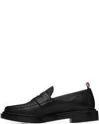 Slippers en cuir noirs Thom Browne