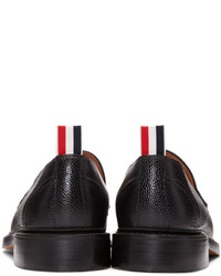 Slippers en cuir noirs Thom Browne