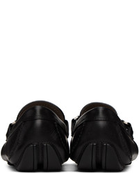 Slippers en cuir noirs Ferragamo