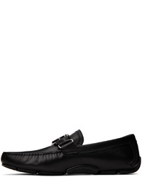 Slippers en cuir noirs Ferragamo