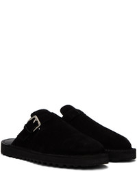 Slippers en cuir noirs Comme des Garcons Homme