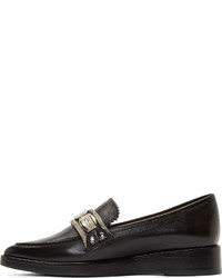 Slippers en cuir noirs Toga Pulla