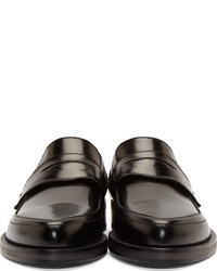 Slippers en cuir noirs Jimmy Choo