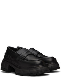 Slippers en cuir noirs Viron