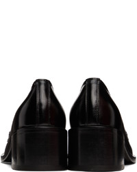 Slippers en cuir noirs AMOMENTO