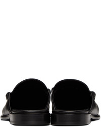 Slippers en cuir noirs Valentino Garavani