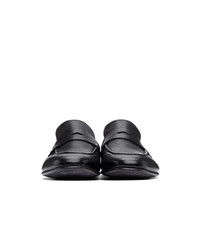 Slippers en cuir noirs Dunhill