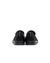 Slippers en cuir noirs Dunhill