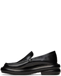 Slippers en cuir noirs Eckhaus Latta