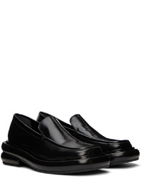 Slippers en cuir noirs Eckhaus Latta